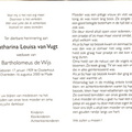 Catharina Louisa van Vugt  Bartholomeus de Wijs