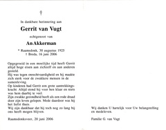 Gerrit van Vugt  An Akkerman