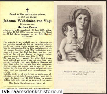 Johanna Wilhelmina van Vugt  Marinus Emans