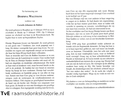 Dimphna Wagtmans Cornelis Johannes de Bakker
