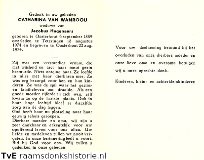 Catharina van Wanrooij Jacobus Hagenaars