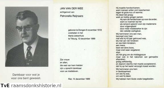 Jan van der Wee Petronella Reijnaars