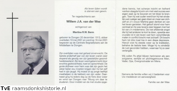 Willem J.A.  van der Wee Martina R.W. Berm