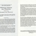 Waltrina Johanna van Weerden Alouisius van Wanrooij