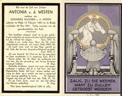 Antonia van der Westen Johannes Aloysius van der Veeken