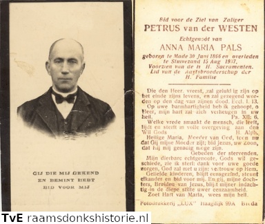 Petrus van der Westen Anna Maria Pals