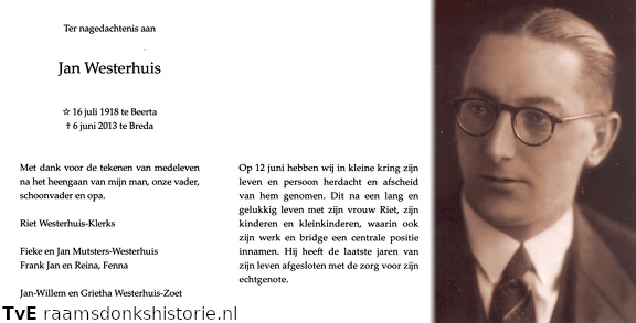 Jan Westerhuis Riet Klerks
