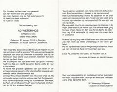 Ad Weterings Mien Willemen