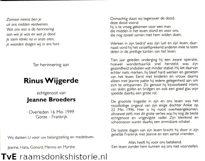 Rinus Wijgerde Jeanne Broeders