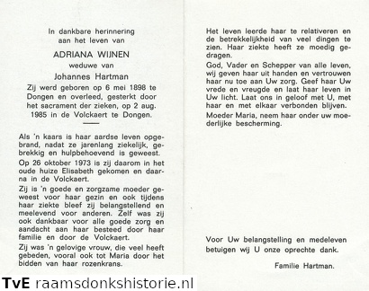 Adriana Wijnen Johannes Hartman