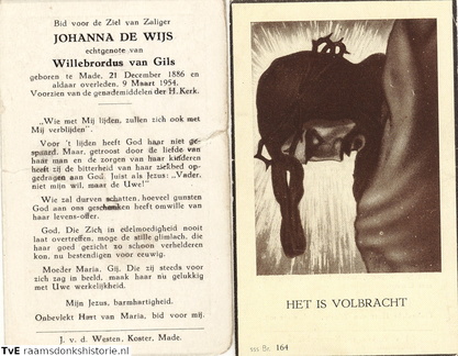 Johanna de Wijs Willebrordus van Gils