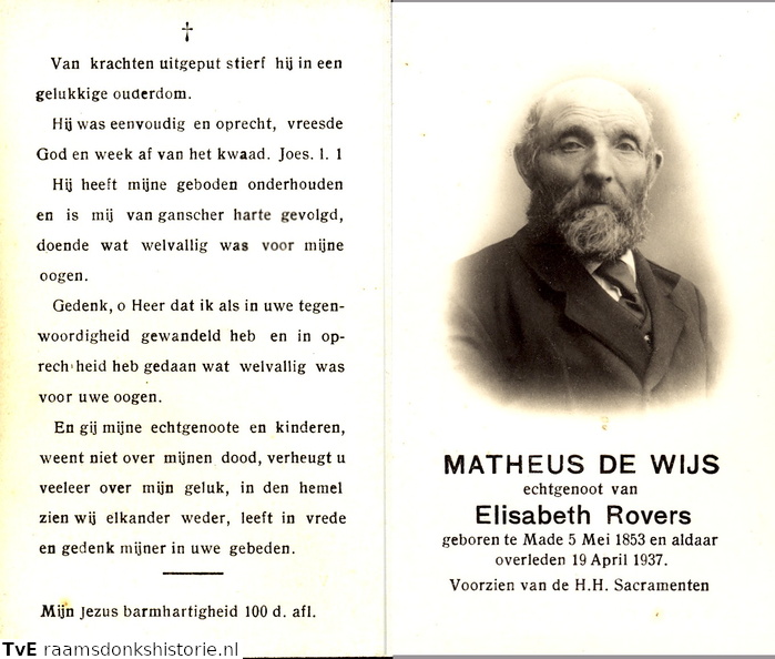 Matheus de Wijs Elisabeth Rovers