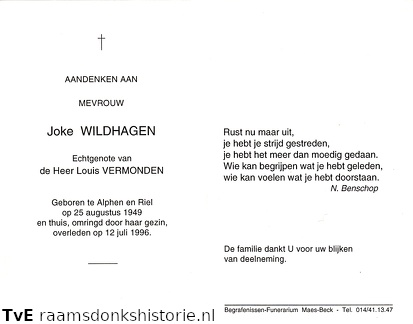 Joke Wildhagen Louis Vermonden