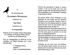 Waltherus Wildhagen Tiny Fitters To Graauwmans