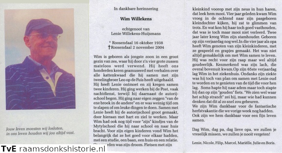Wim Willekens Lenie Huijsmans