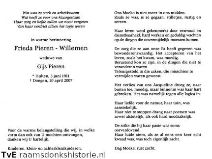 Frieda Willemen-Gijs Pieren