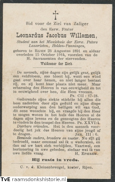Leonardus Jacobus Willemen