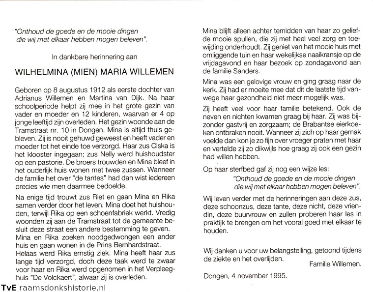 Wilhelmina Maria Willemen