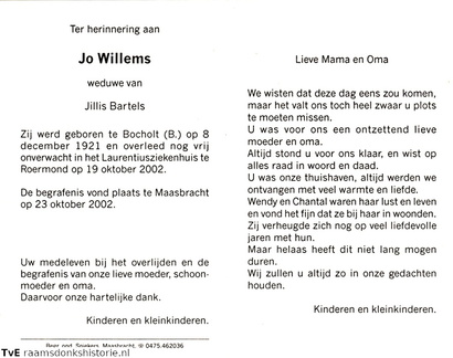 Jo Willems Jillis Bartels