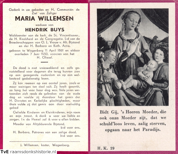 Maria Willemsen Hendrik Buys