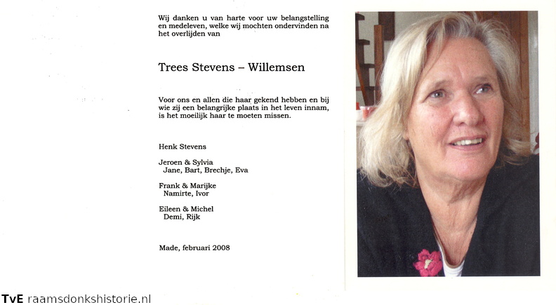 Trees Willemsen Henk Stevens