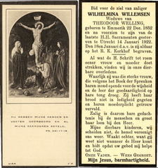 Wilhelmina Willemsen Theodoor Welling