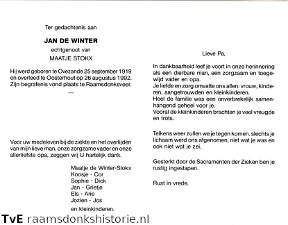 Jan de Winter Maatje Stokx