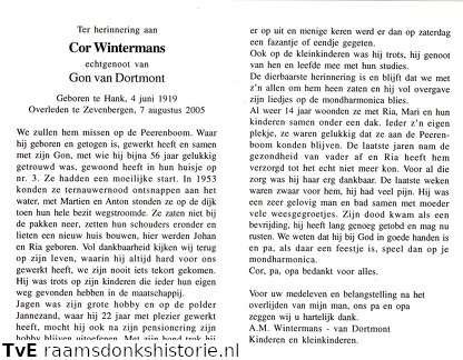 Cor Wintermans Gon van Dortmont