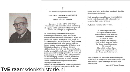 Johannes Adrianus Wirken  Maria Johanna Horsten