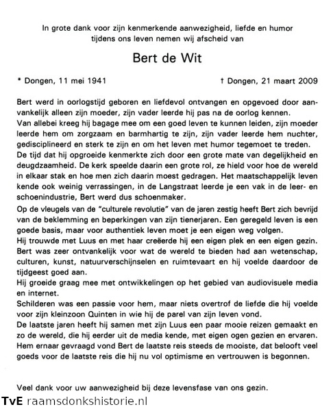 Bert de Wit  Luus