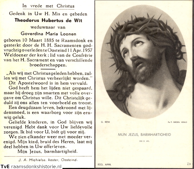 Theodorus Hubertus de Wit Goverdina Maria Loonen