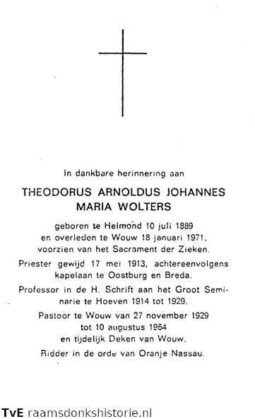 Theodorus Arnoldus Johannes Maria Wolters priester