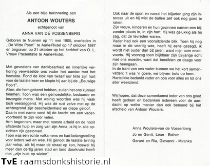 Antoon Wouters Anna van de Vossenberg