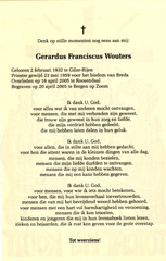 Gerardus Franciscus Wouters  priester