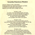 Gerardus Franciscus Wouters  priester
