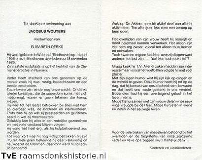 Jacobus Wouters Elisabeth Derks
