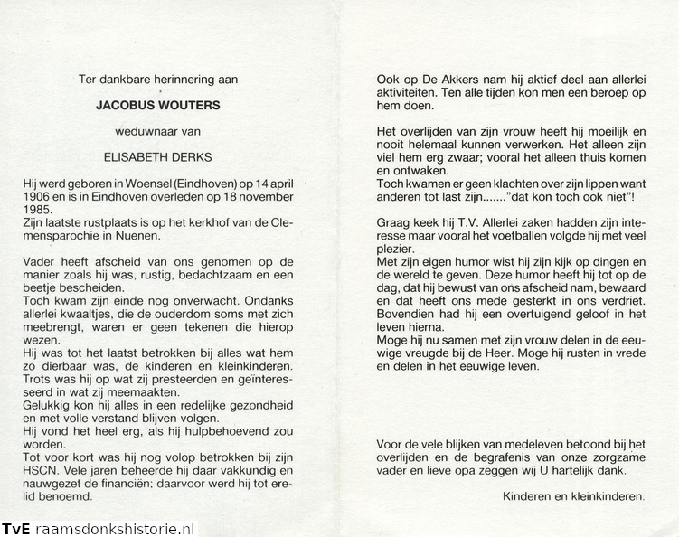 Jacobus Wouters  Elisabeth Derks