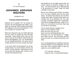 Johannes Adrianus Wouters Theresia Adriana Siemons
