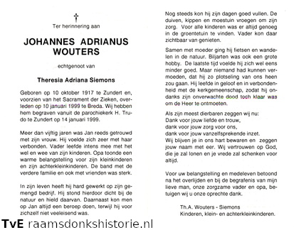 Johannes Adrianus Wouters Theresia Adriana Siemons