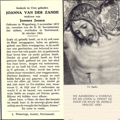 Joanna van der Zande Joannes Joosen