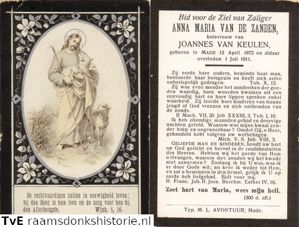 Anna Maria van de Zanden Joannes van Keulen