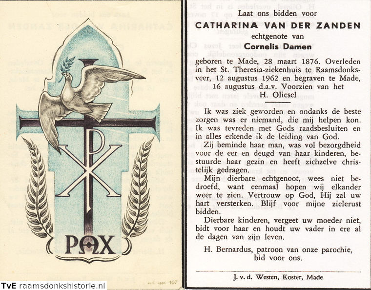 Catharina van der Zanden Cornelis Damen