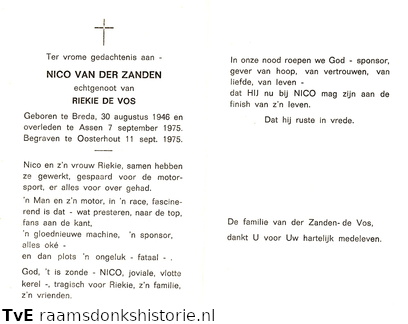 Nico van der Zanden Riekie de Vos