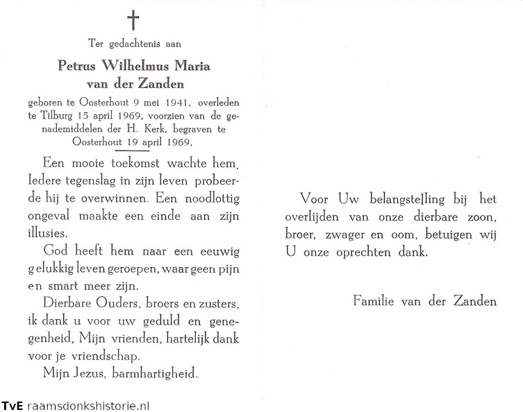 Petrus Wilhelmus Maria  van der Zanden