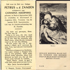 Petrus van der Zanden Catharina Akkermans