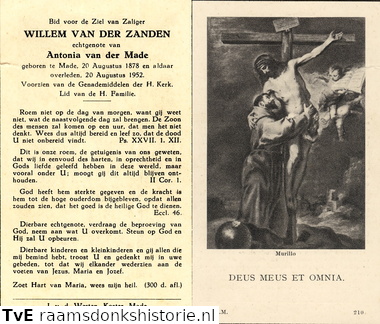 Willem van der Zanden Antonia van der Made