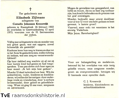 Elisabeth Zijlmans Cornelis Johannes Krooswijk