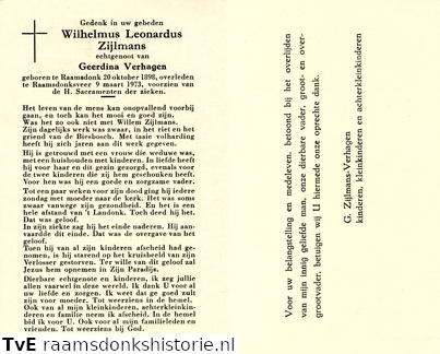 Wilhelmus Leonardus Zijlmans  Geerdina Verhagen
