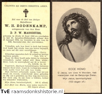 W.H. Zodenkamp D.P.W. Massoeurs
