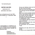 Pieter van Zon Antonia van Gils